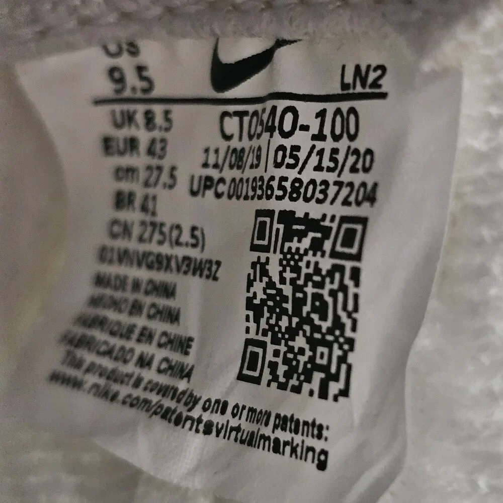 Nike Air Zoom Infinity Tour Flyknit Golf Shoes White Volt CT0540 M Size 9.5